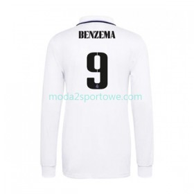 Koszulka Real Madryt Karim Benzema 9 Domowe Stroje Piłkarskie 2022/23 Długi Rękaw